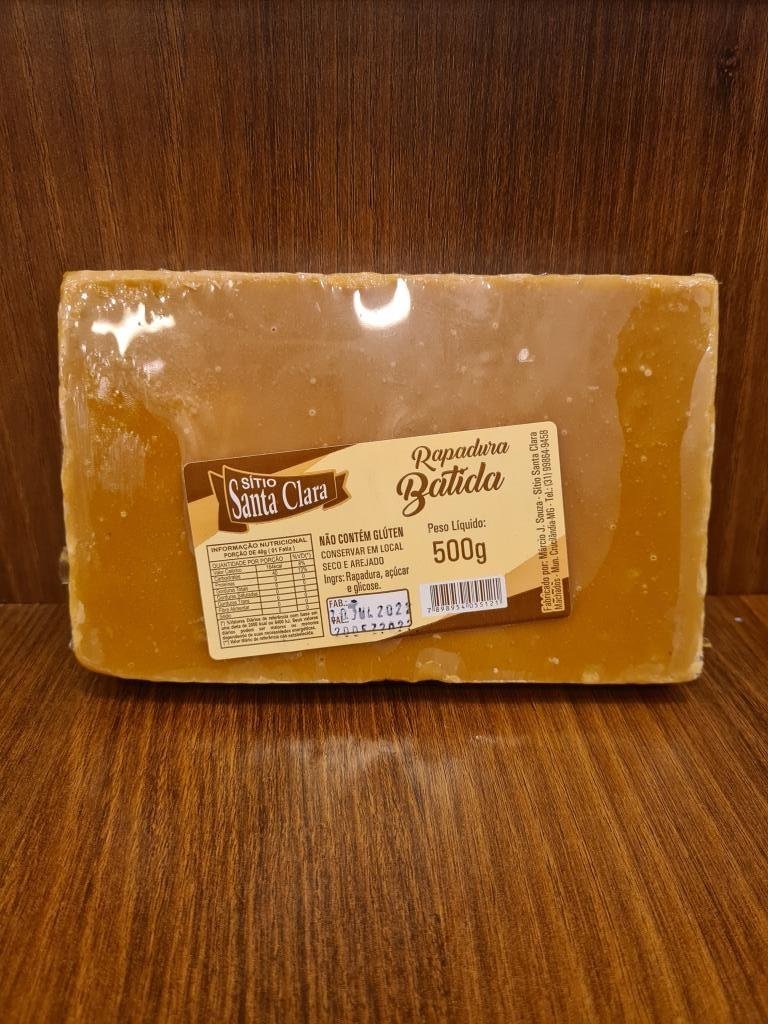 RAPADURA BATIDA 500G SITIO SANTA CLARA